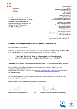 „Zentrale Gender- & Diversity-Aspekte an Schnittstellen von