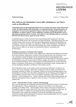 Eine Software der Hochschule Luzern hilft, Schuhspuren von T&auml;tern