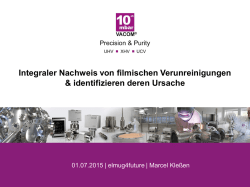 Integraler Nachweis von filmischen