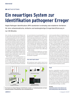 Ein neuartiges System zur Identifikation pathogener Erreger