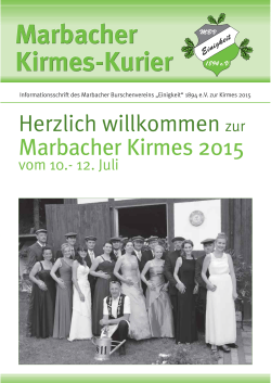 Marbacher Kirmeskurier 2015