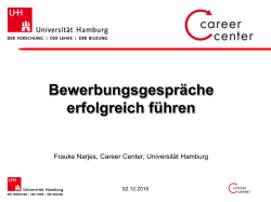 Bewerbungsgespräch Vortrag