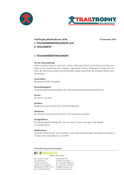 I. TEILNAHMEBEDINGUNGEN I