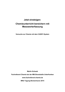 Jetzt einsteigen: Chemieunterricht bereichern mit Messwerterfassung
