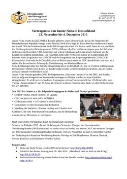 Infos zu Junior Nzita - Internationaler Konvent