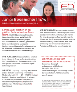 Junior Researcher (m/w)