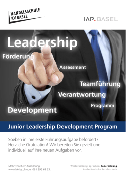 Junior Leadership Development Program