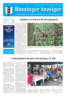 27 - Binninger Anzeiger