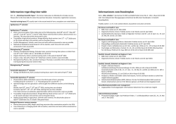 Information regarding time-table Informationen zum Stundenplan