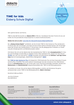 TIME for kids Eisberg Schule Digital