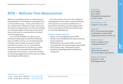 MTM – Methods-Time-Measurement