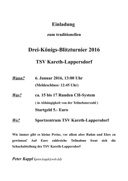Drei-K&ouml;nigs-Blitzturnier 2016