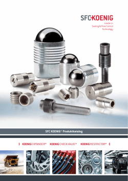 SFC KOENIG&reg; Produktkatalog - KVT