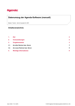 Datenumzug der Agenda