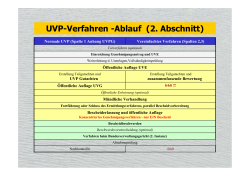 UVP-Verfahren -Ablauf (2. Abschnitt)