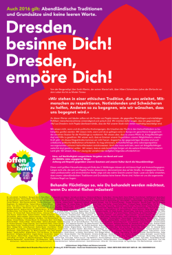 Abendl&auml;ndische Traditionen und Grunds&auml;tze sind keine leeren Worte.