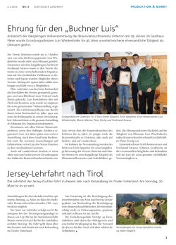 Ehrung für den „Buchner Luis“ Jersey