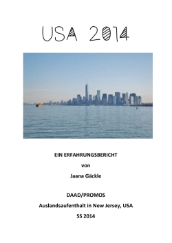 EIN ERFAHRUNGSBERICHT von Jaana G&auml;ckle