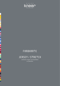 Jersey-Farbkarte - Bauer Bett und Raum