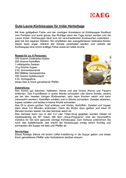 Gute-Laune-K&uuml;rbissuppe f&uuml;r tr&uuml;be Herbsttage