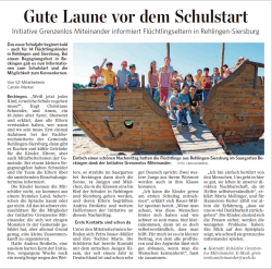 Gute Laune vor dem Schulstart - Landkreis Merzig