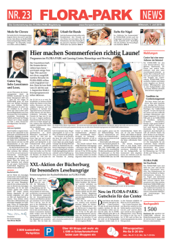 Hier machen Sommerferien richtig Laune! - FLORA-PARK