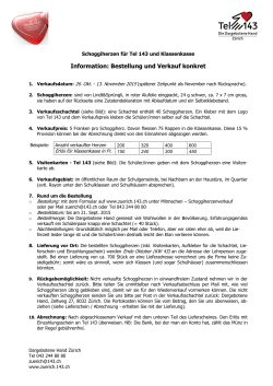 Information: Bestellung und Verkauf konkret