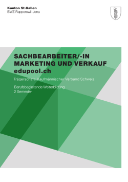 IN MARKETING UND VERKAUF edupool.ch - Berufs
