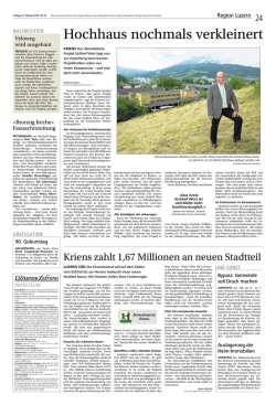 Hochhaus nochmals verkleinert