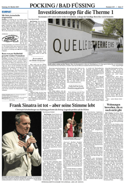 Investitionsstopp für die Therme 1