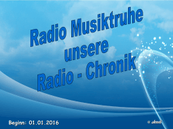 Radio-Chronik - Radio Musiktruhe