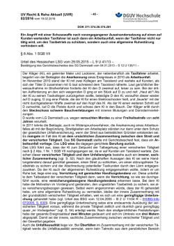 HVBG-INFO Erfassungsmaske Urteile