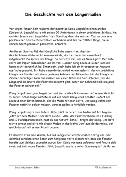 Die Geschichte von den L&auml;ngenma&szlig;en