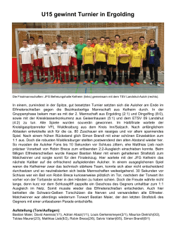 Fußball (Junioren): U15 siegen beim - TSV Landshut
