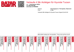 Verkaufe 4 Stk Alufelgen für Hyundai Tucson