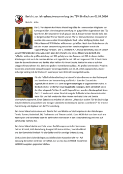 Jahreshauptversammlung hie