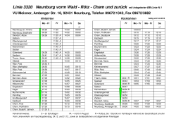 Linie 3320 Neunburg vorm Wald - Rötz - Cham