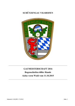 Ergebnisse - Ohe Tal Schützen Aicha