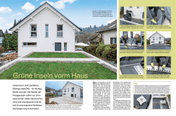 Gr&uuml;ne Inseln vorm Haus