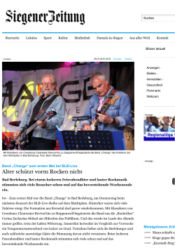 Siegener Zeitung :: LOKALES :: Alter schützt vorm Rocken nicht