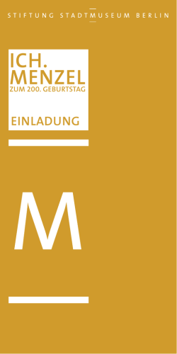 ich. menzel - Stadtmuseum Berlin