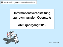 Gymnasiale Oberstufe am KFG - Kardinal-Frings