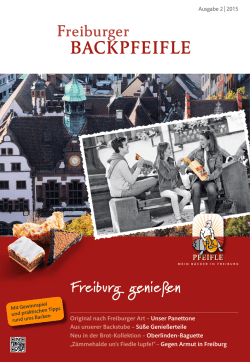 Freiburger genießen (Ausgabe 2/2015)