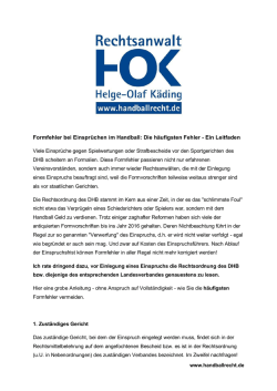 Ein Leitfaden - Rechtsanwalt Helge