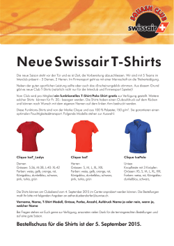 Neue Swissair T-Shirts