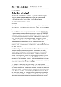 Schaffen wir das? - IWF