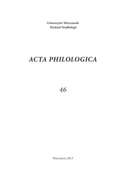 acta philologica 46
