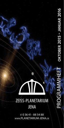 Zeiss-Planetarium Programm Oktober 2015