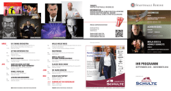 ihr programm - Stadthalle Rheine
