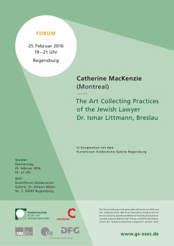 Catherine MacKenzie (Montreal) The Art Collecting Practices of the